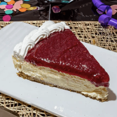 Rebanada de Cheese Cake de Zarzamora