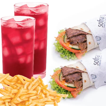 Combo 2 x Durum Kebab de Sirloin