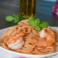 SPAGHETTI CHIPOTLE Y CAMARONES