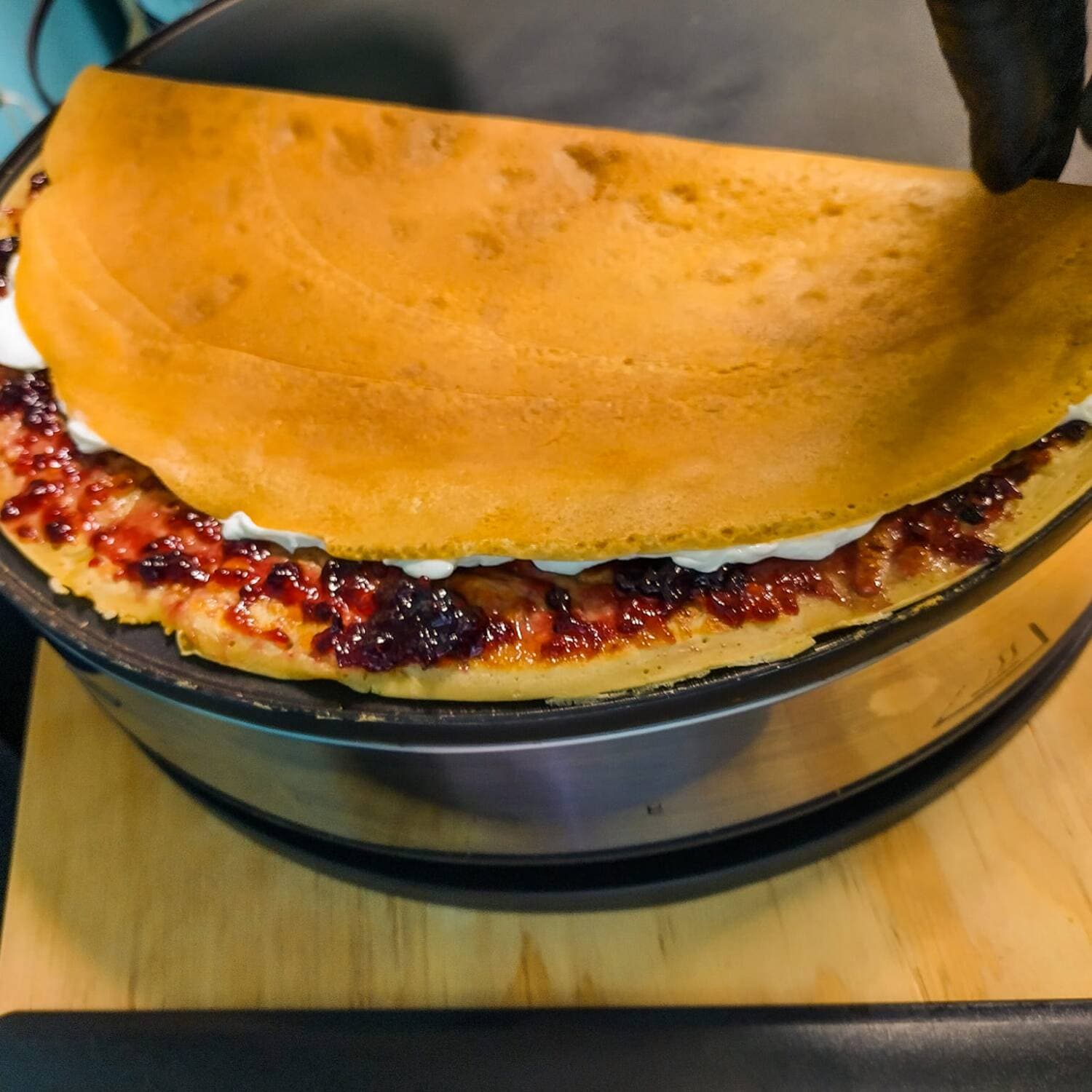 Crepa de Queso Philadelphia con Zarzamora
