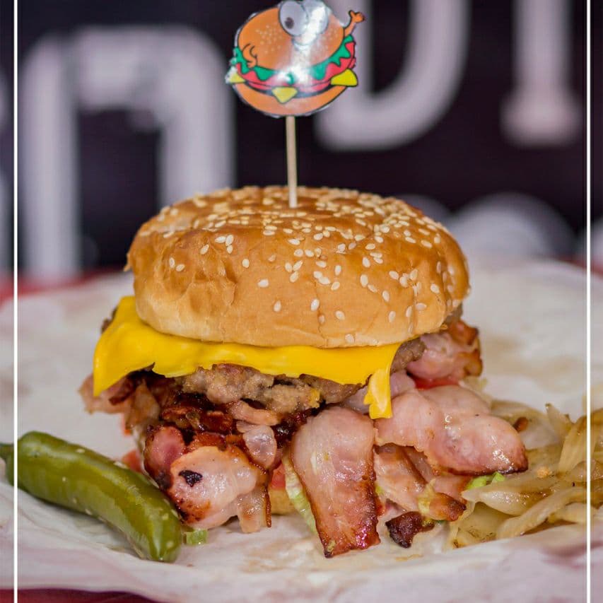 Hamburguesa con Tocino