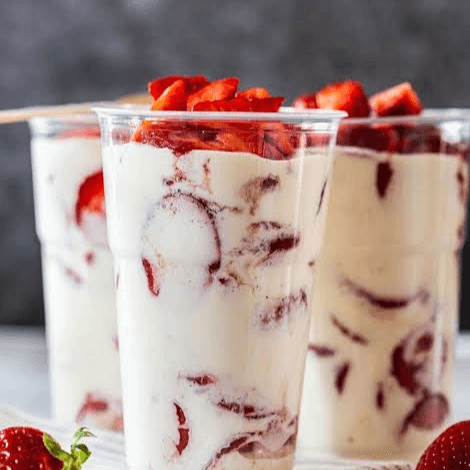 FRESAS CON CREMA VASO 16 Oz