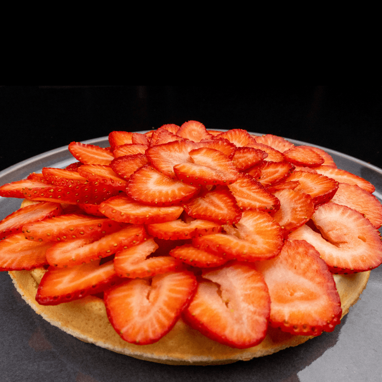 Waffle con Fresa