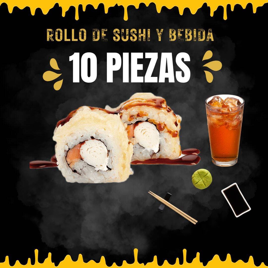 🦐10 PIEZAS CON CAMARONES EMPANIZADOS + TÈ FRIO