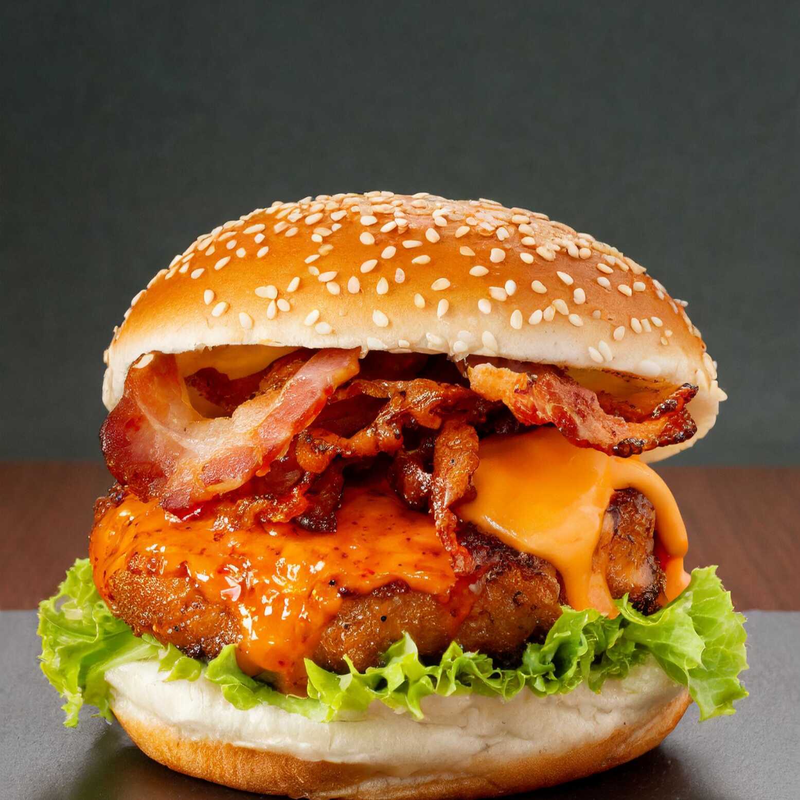 Chicken Spicy Burger (CON PAPAS)