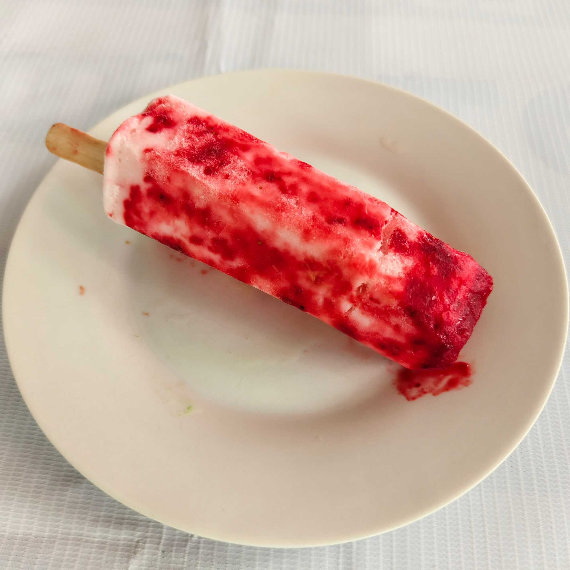 Paleta de Fresas con Crema