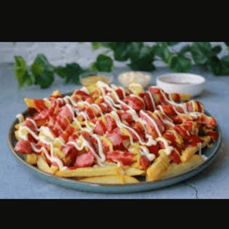 Salchipapa Sencilla con Salchicha Americana