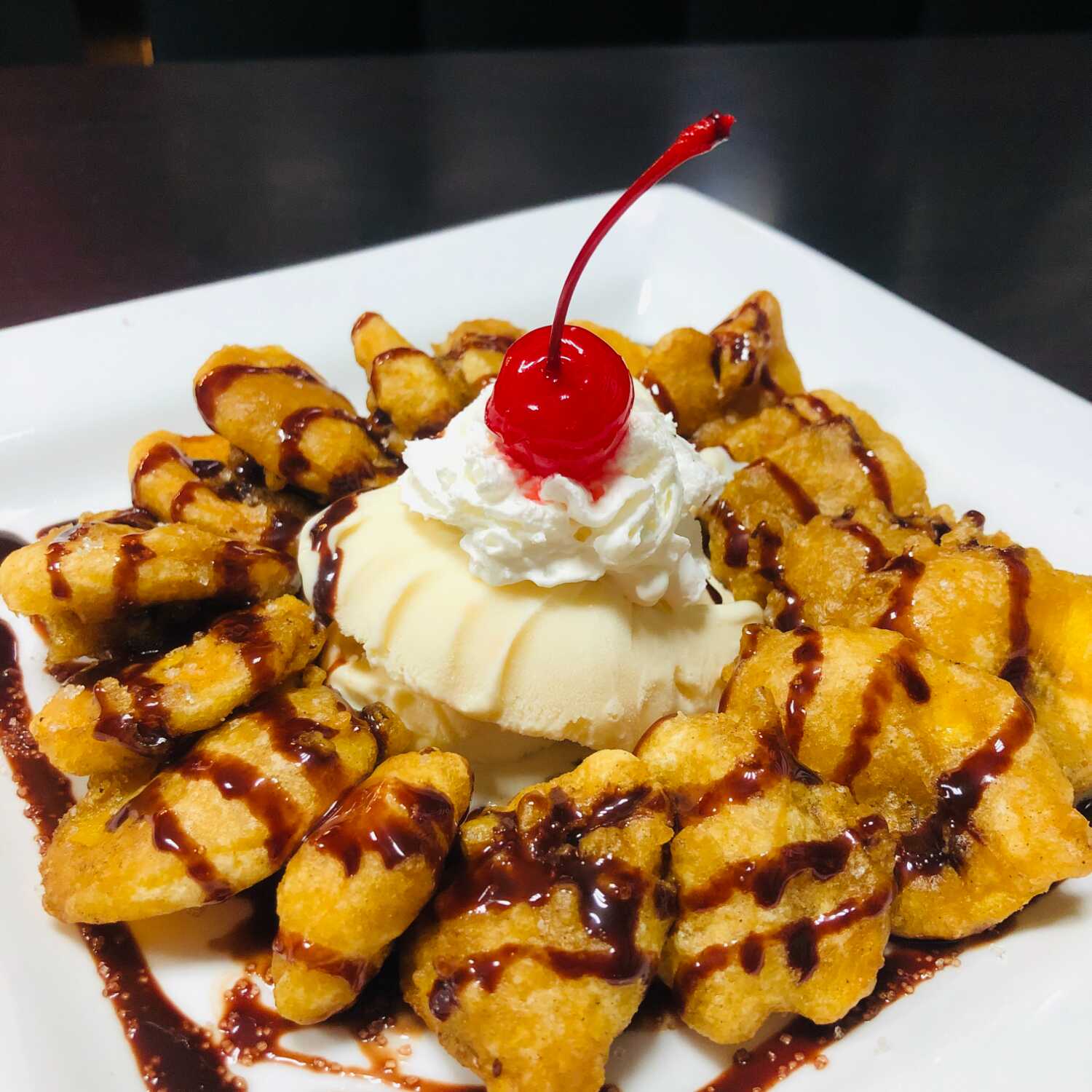 Bananas Tempura con Helado