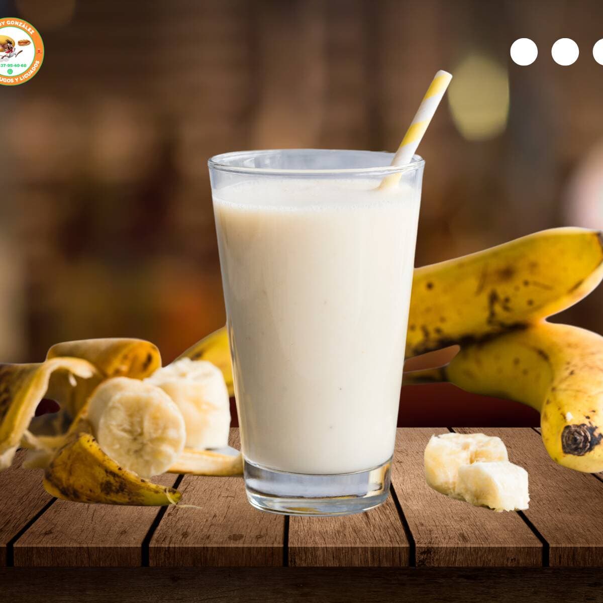 Licuado de Plátano (1/2 Litro)