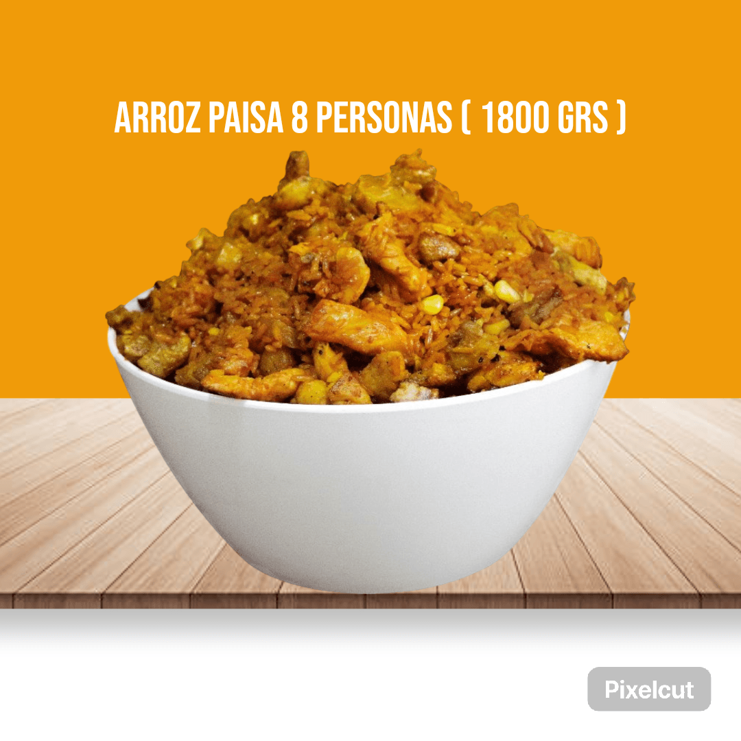 Arroz Paisa 8 Personas ( 1800 Grs )
