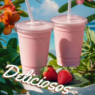 LICUADO FRESAS NATURALES MEDIO LITRO
