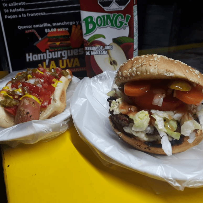 Hamburguesa con Queso y Tocino