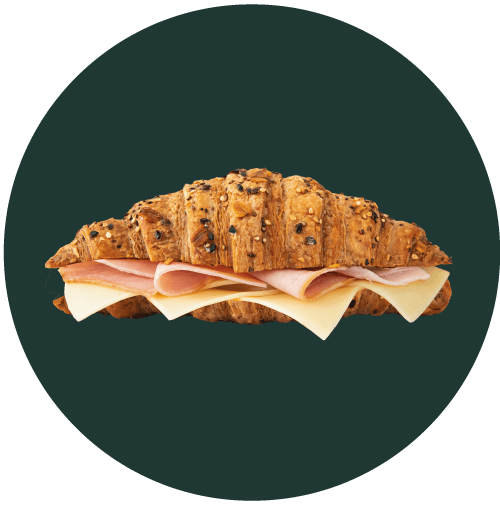 Croissant Cereales Jamon y queso