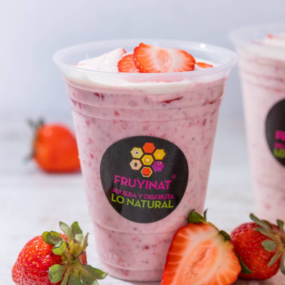 Fresas con Crema Licuadas
