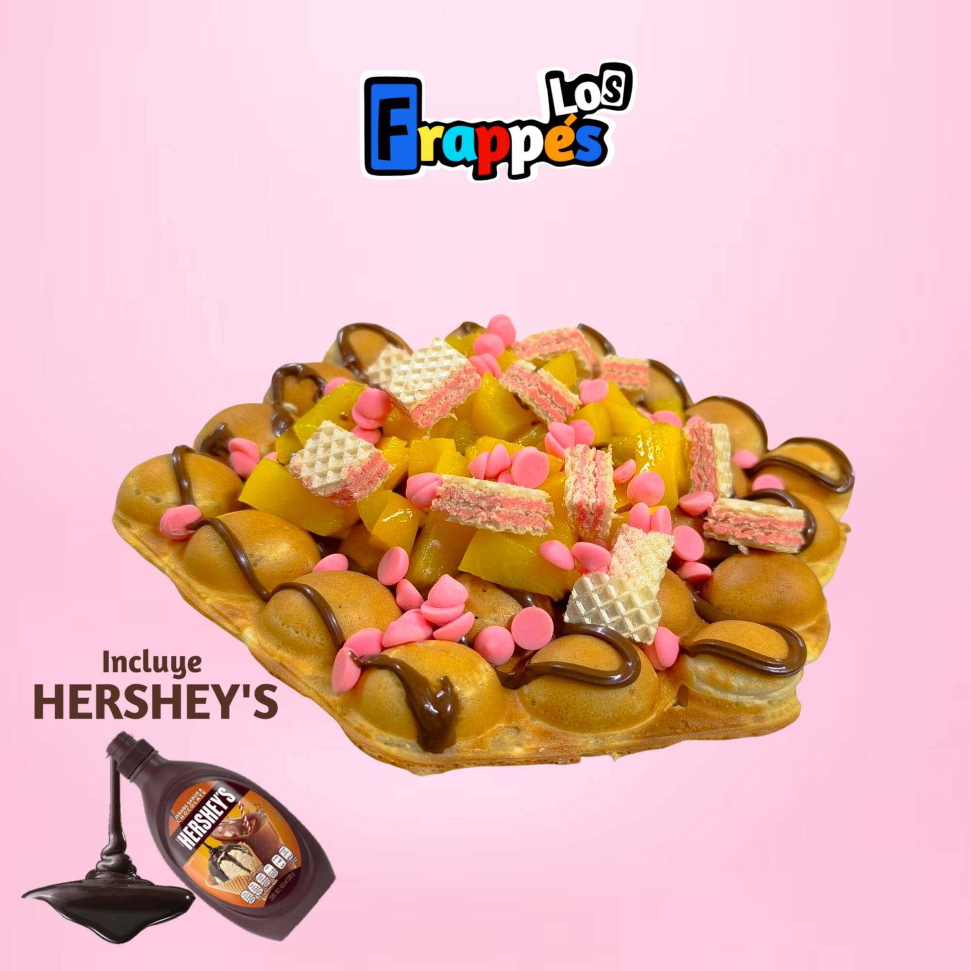 WAFFLE Burbuja 4 Ingredientes