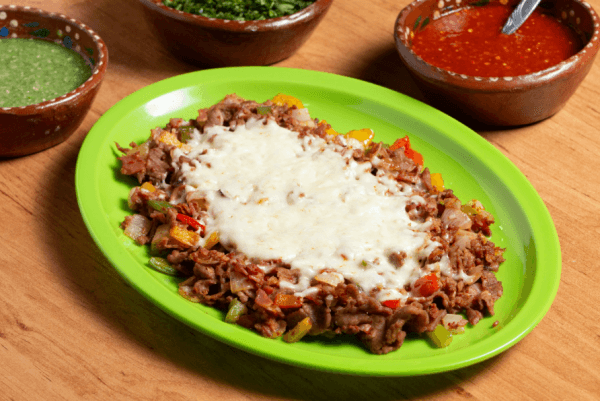 Alambre Longa y Bistec Cerdo c/ Quesillo (450 gm)