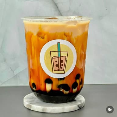Bubble Tea Brown Sugar Milk 16oz