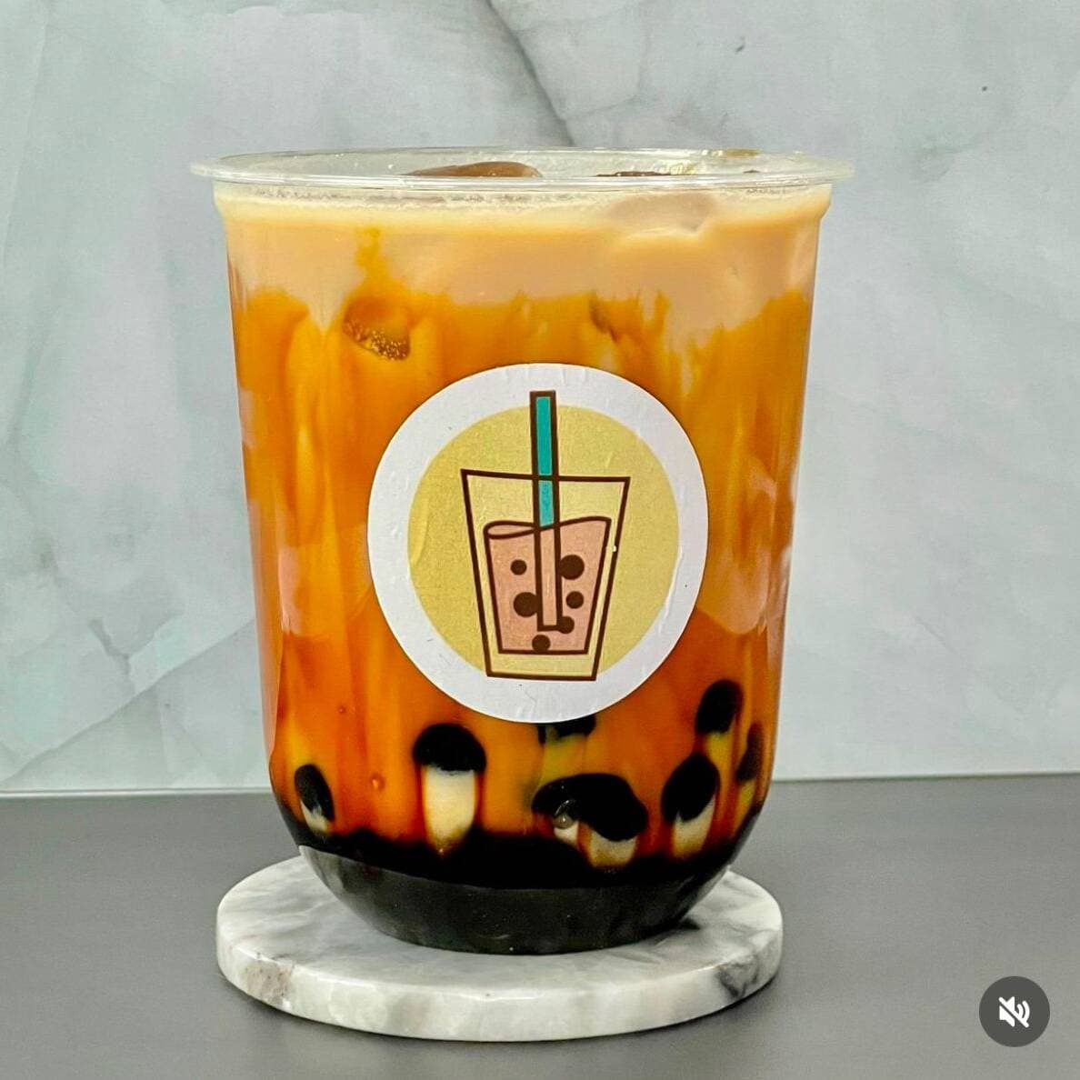 Bubble Tea Brown Sugar Milk 16oz
