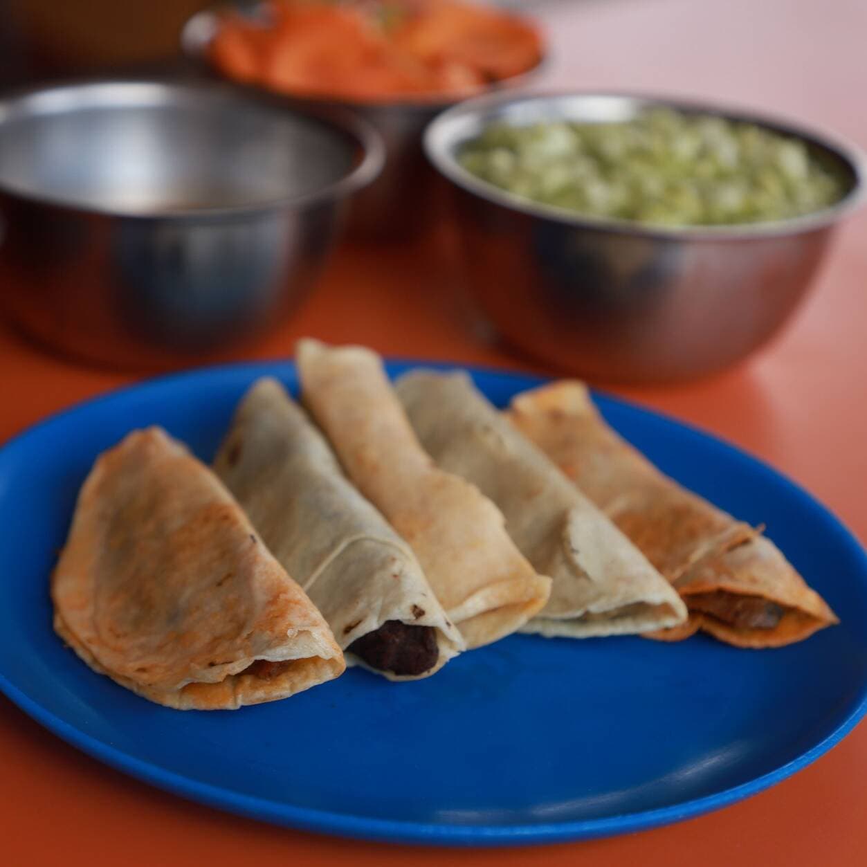 Taco de Canasta de Mole Verde