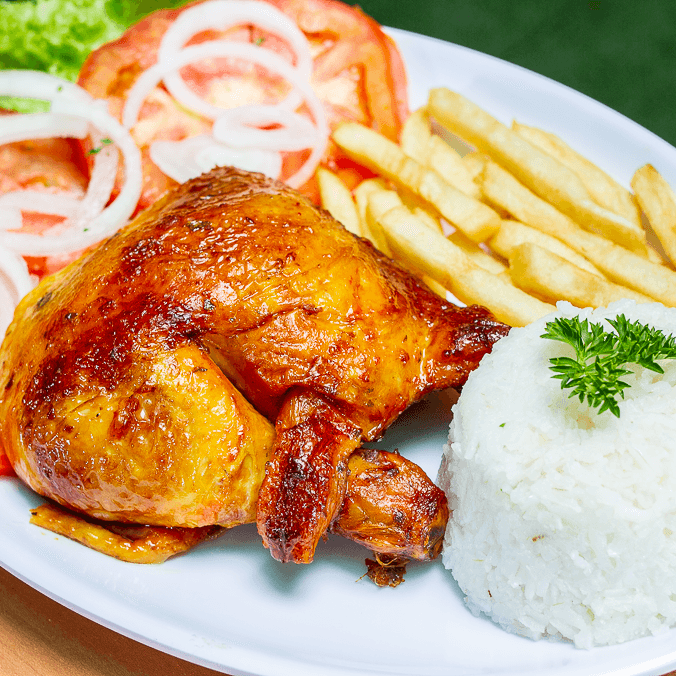 BANDEJA CON POLLO ASADO