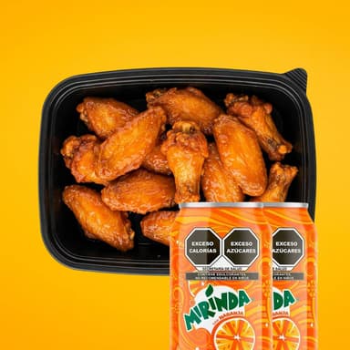 COMBO 10 ALITAS + 2 MIRINDA 355 Ml
