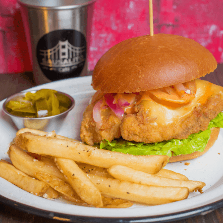 Crispy Buffalo Burger