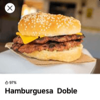 Hamburguesa Doble.