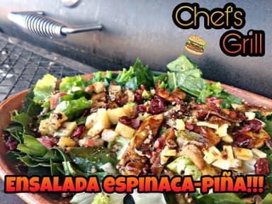 Ensalada de Espinaca y Piña