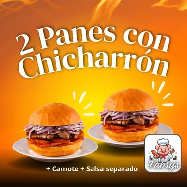 Pan con Chicharron 2 Und