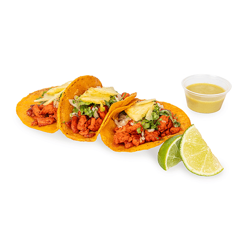 Tacos de pollo al pastor (3)