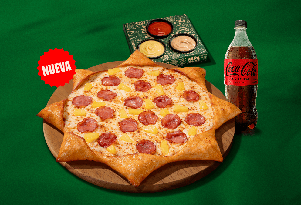 Combo Estrella Borde de Queso y Tocino y Salsa