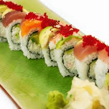Rainbow Maki Sushi Roll