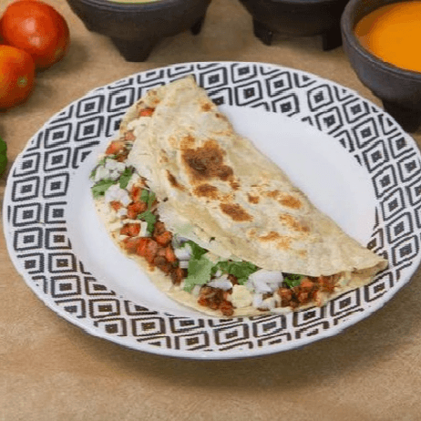 Taco Gigante en Tortilla de Harina de Trompo