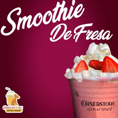 Smoothie de Fresa Base Yogurt