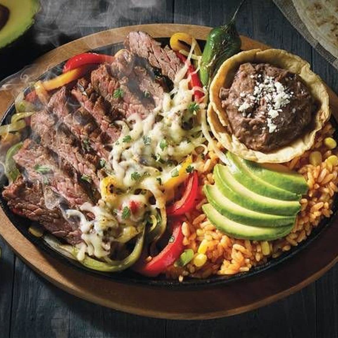 Fajitas de Arrachera o Sirloin