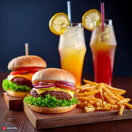 Burger House X2 + 2 Papás + 2 Bebidas❤️🔥🍔