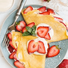 Crepa Fresas con crema