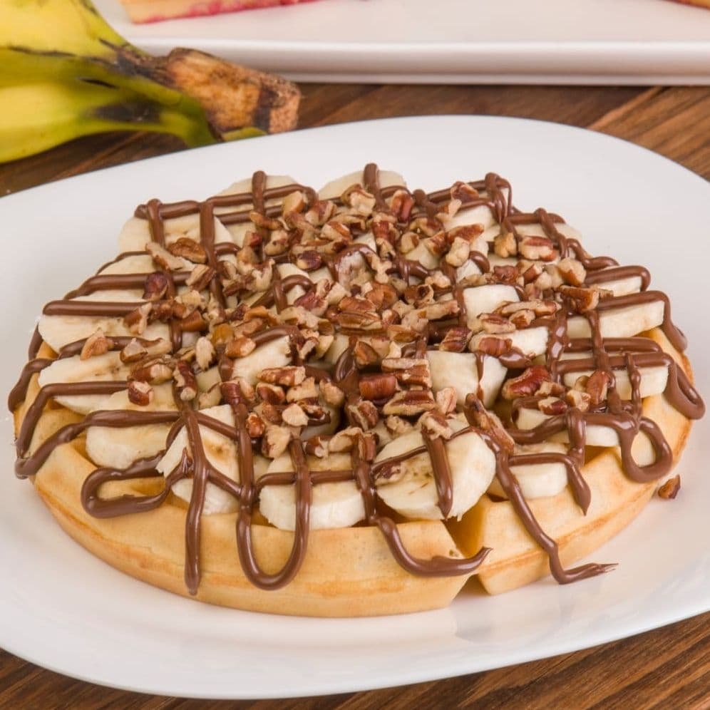 Waffle Nutella y Plátano