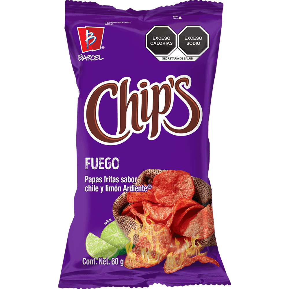 CHIPS FUEGO BARCEL 60G