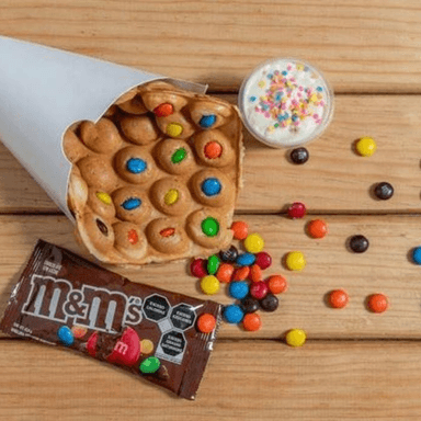 Waffle M & M's