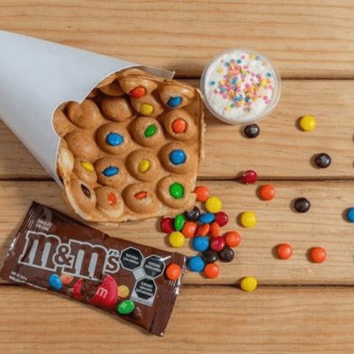 Waffle M & M's