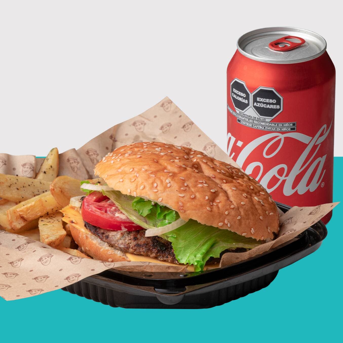 Combo Coca Cola - Hamburguesa