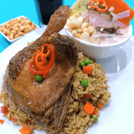 Arroz con Pato más Ceviche