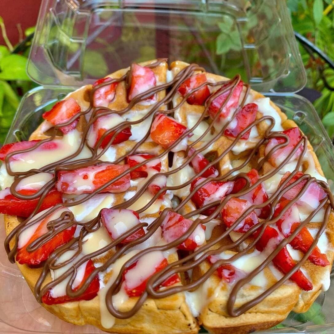 Waffle de Fresa