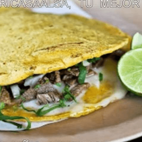 Quesadilla de Maíz de Chorizo