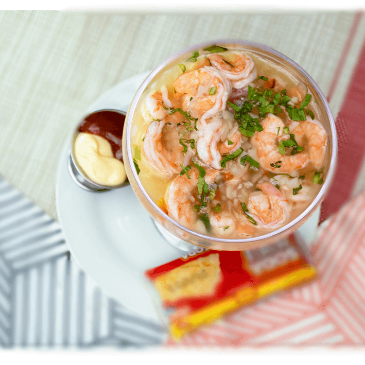 Promo Kilo de Ceviche Camarón más 8 Patacones