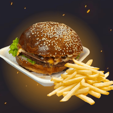 HAMBURGUESA CLASICA CON PAPAS