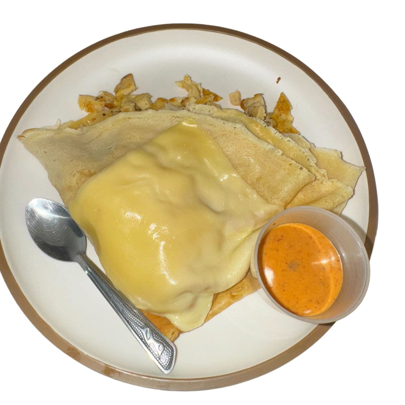 Crepa de Pollo a la Plancha con Queso Manchego