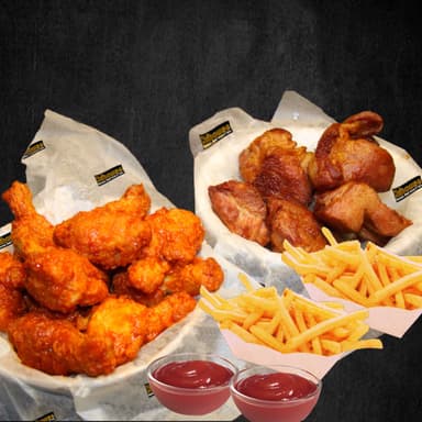 Nuevo! Alitas+Chicharrones (2 Personas).