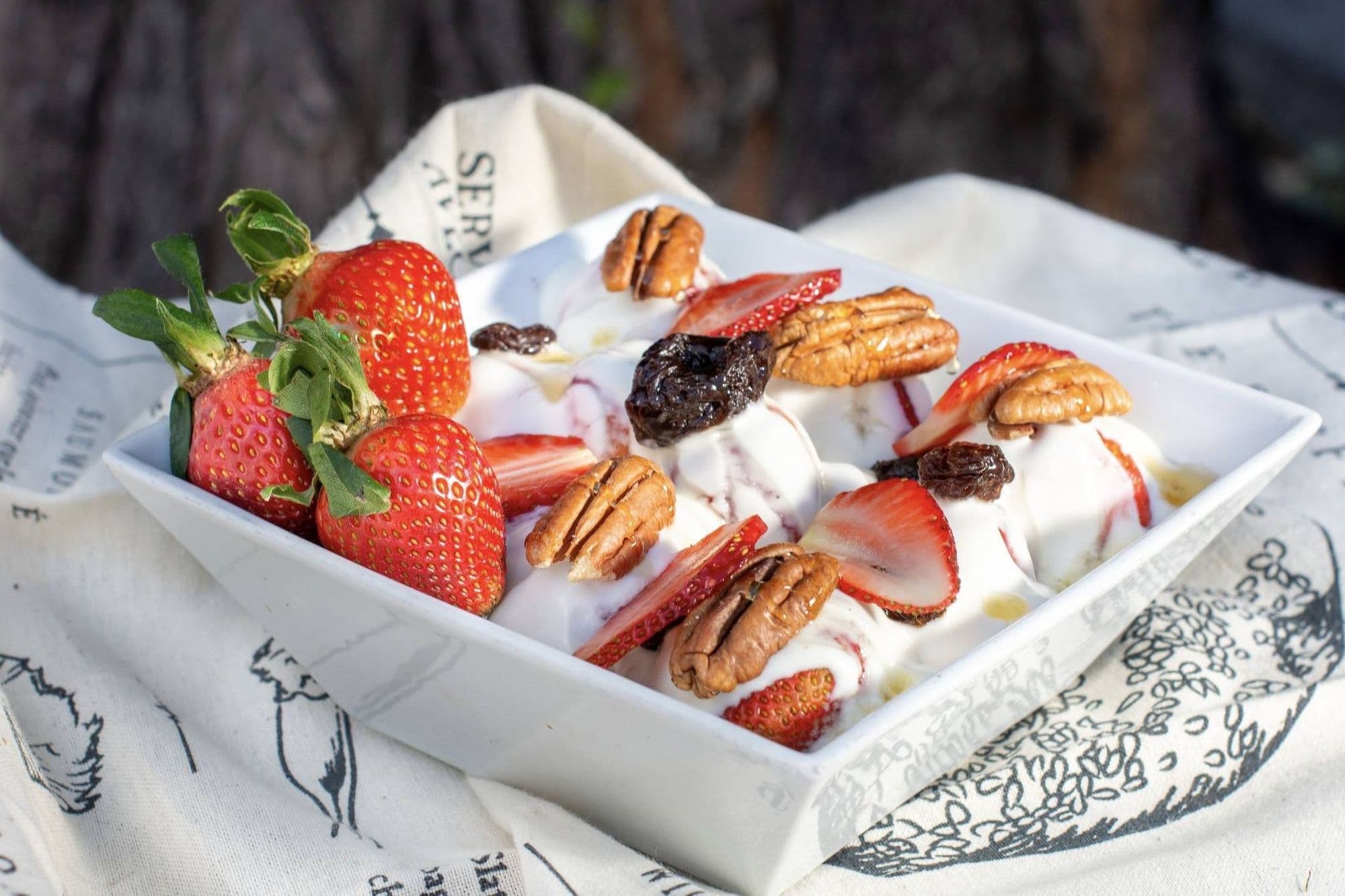 Fresas con crema
